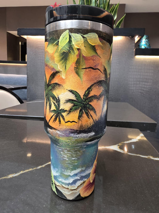 One-of-a-Kind Hand-Painted Tumbler