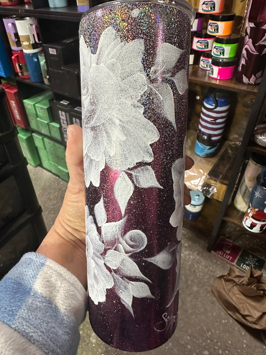 One-of-a-Kind Hand-Painted Tumbler