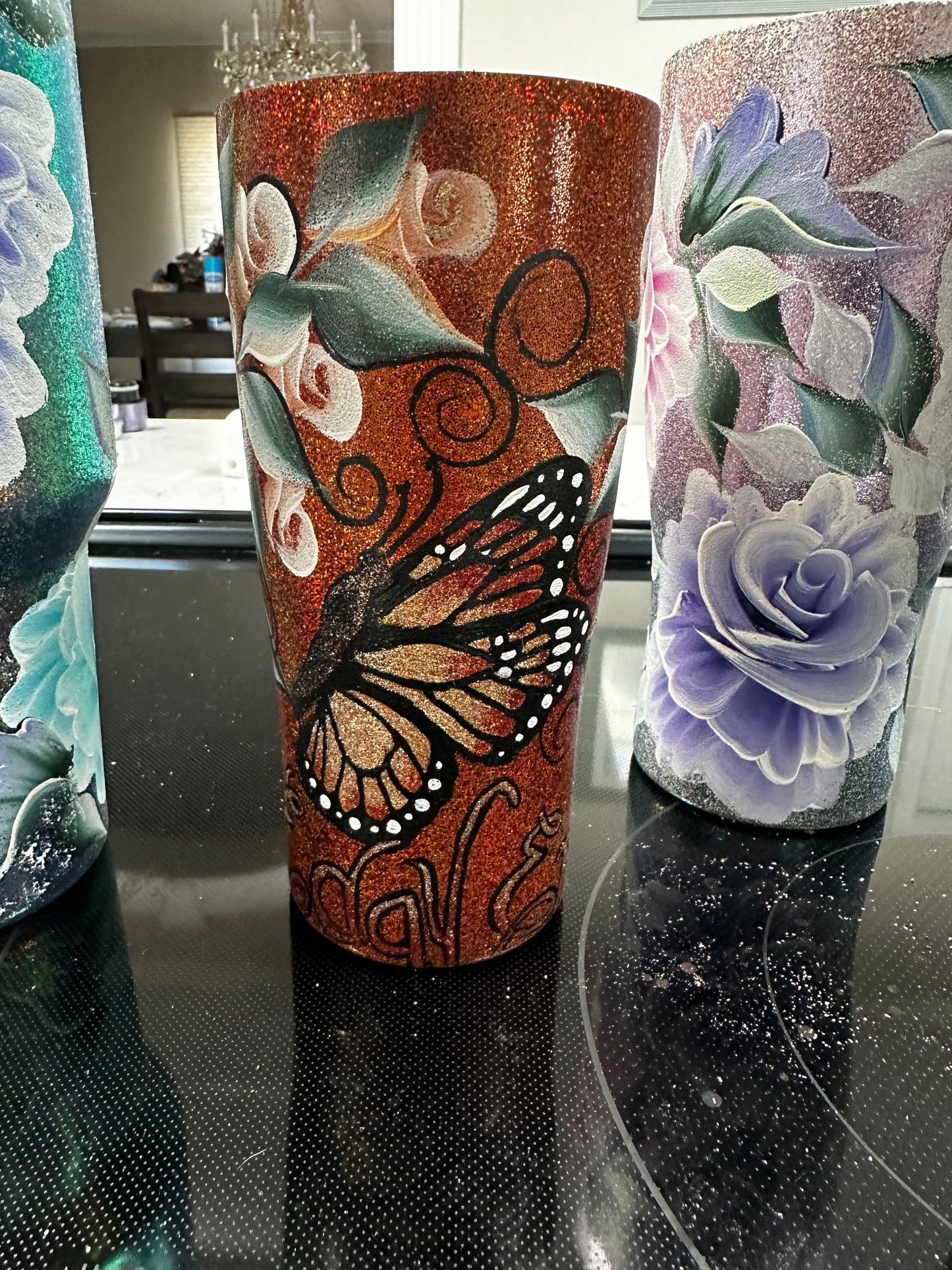 One-of-a-Kind Hand-Painted Tumbler