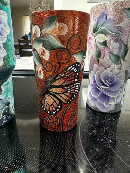 One-of-a-Kind Hand-Painted Tumbler