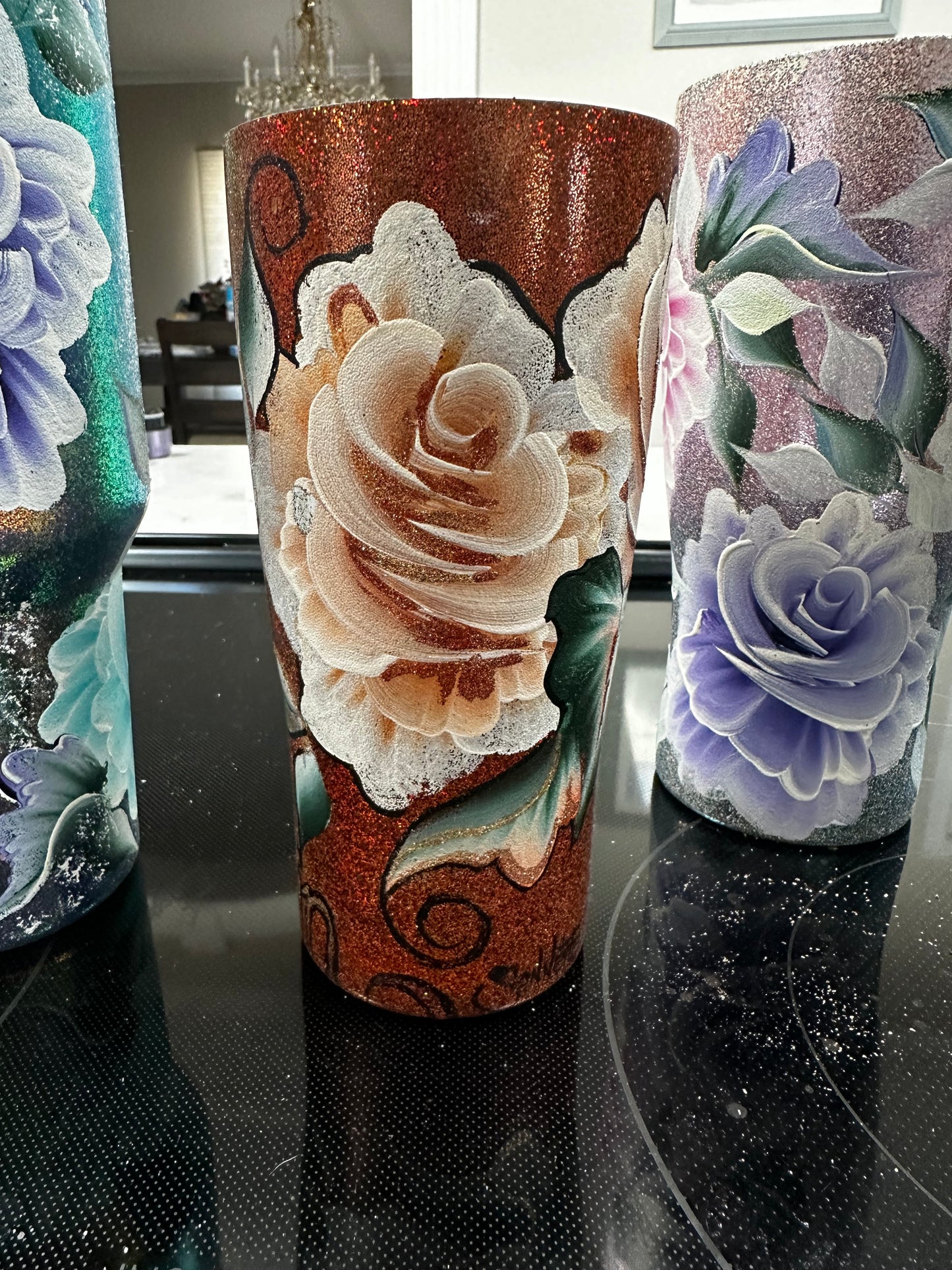 One-of-a-Kind Hand-Painted Tumbler