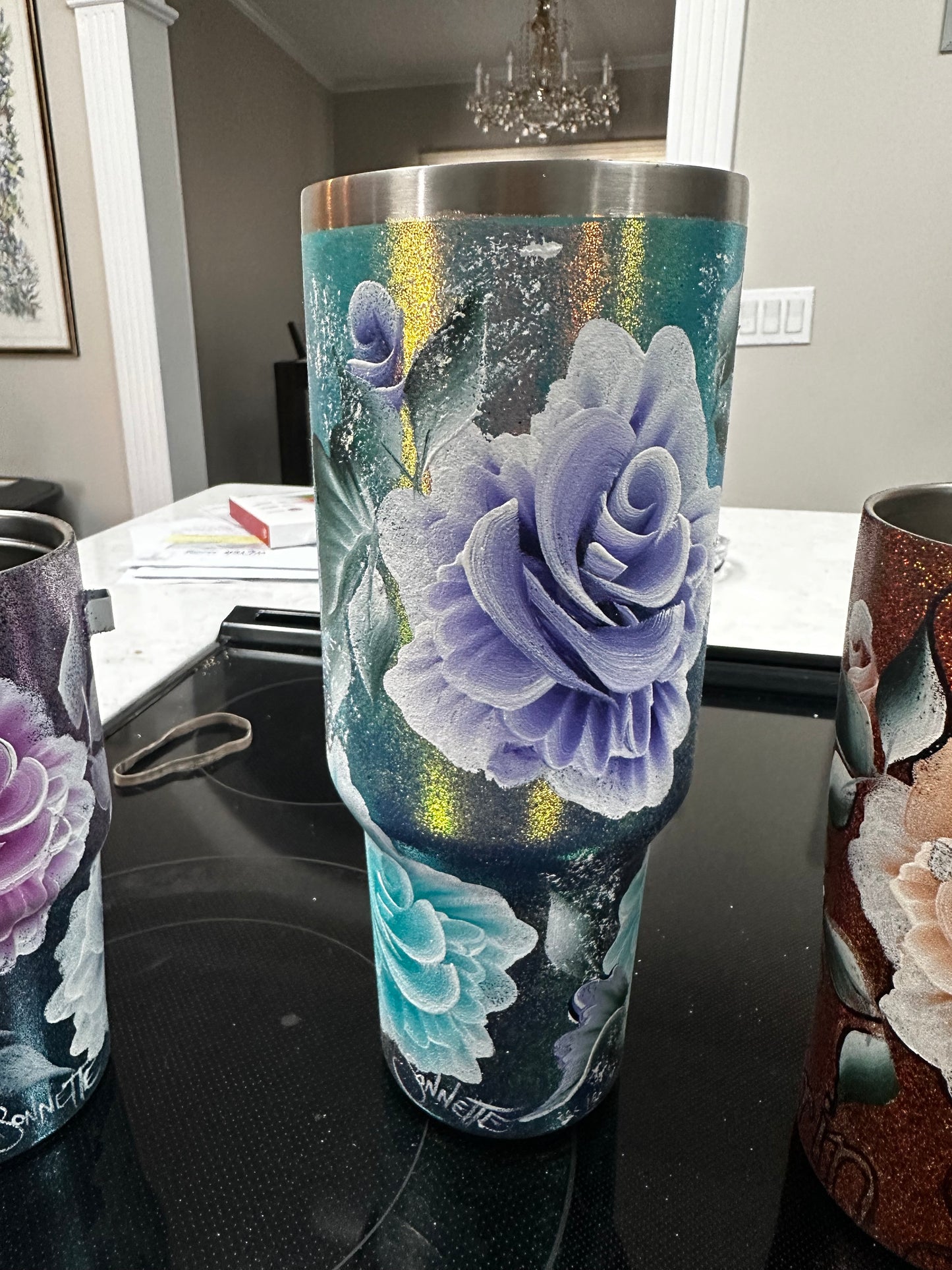 One-of-a-Kind Hand-Painted Tumbler