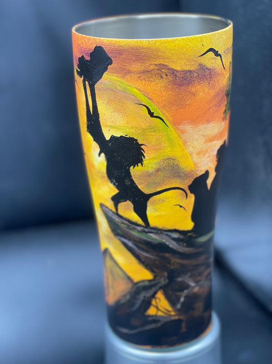 One-of-a-Kind Hand-Painted Tumbler