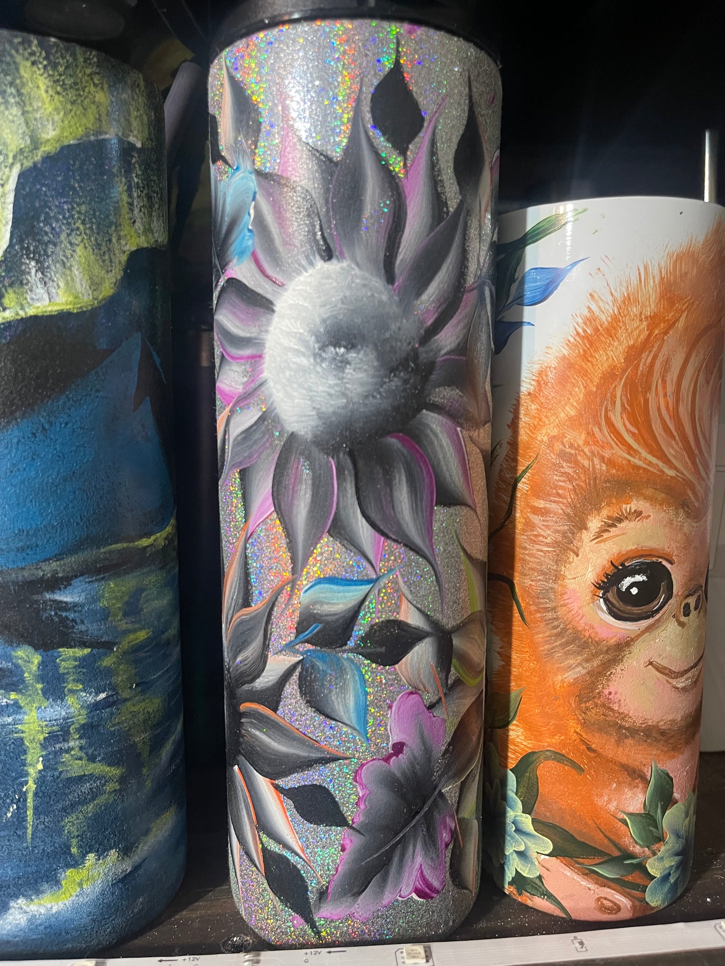 One-of-a-Kind Hand-Painted Tumbler