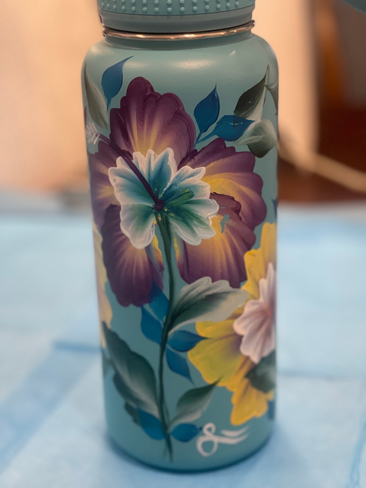 One-of-a-Kind Hand-Painted Tumbler