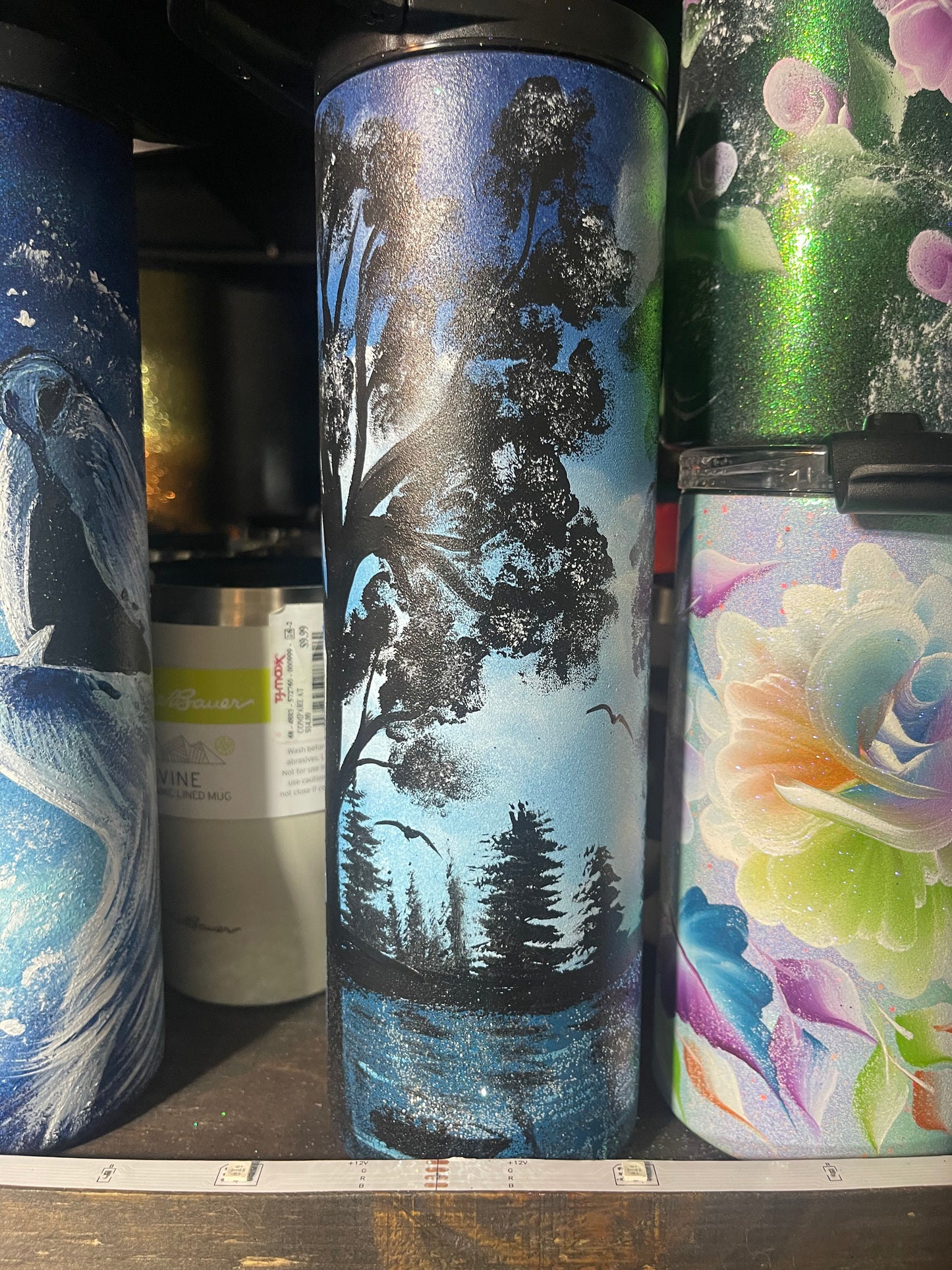 One-of-a-Kind Hand-Painted Tumbler