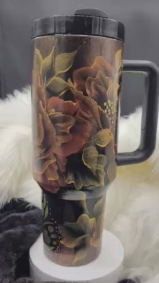 One-of-a-Kind Hand-Painted Tumbler