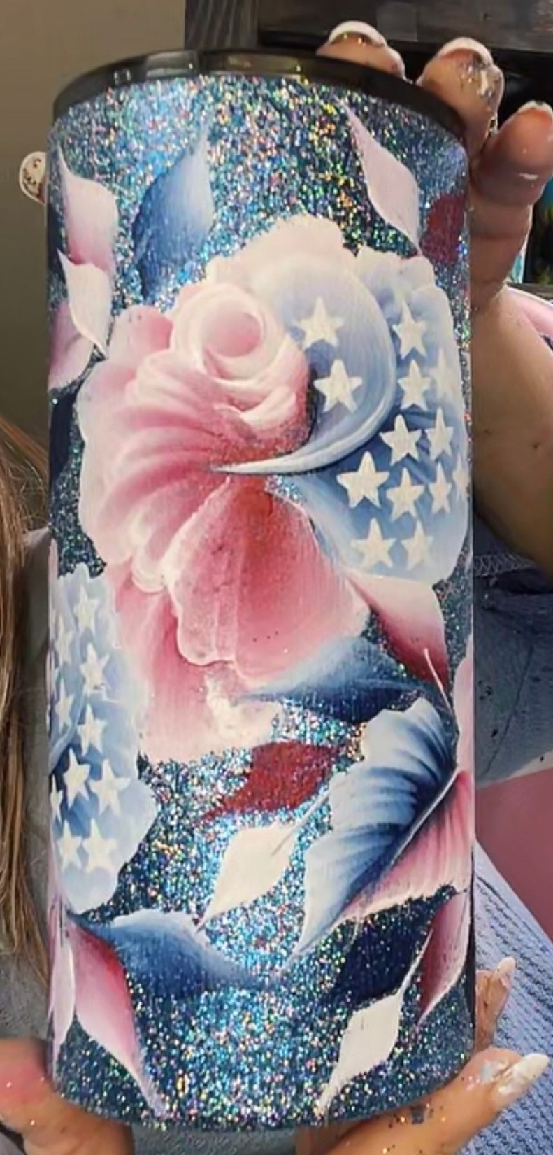One-of-a-Kind Hand-Painted Tumbler